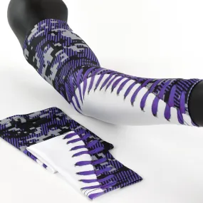 Baseball Digital Ultra Purple and Gray Arm Sleeve