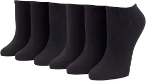 6 Pair Pack womens No Show Sock