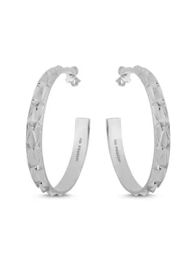 Allure Silver Hoop Earrings