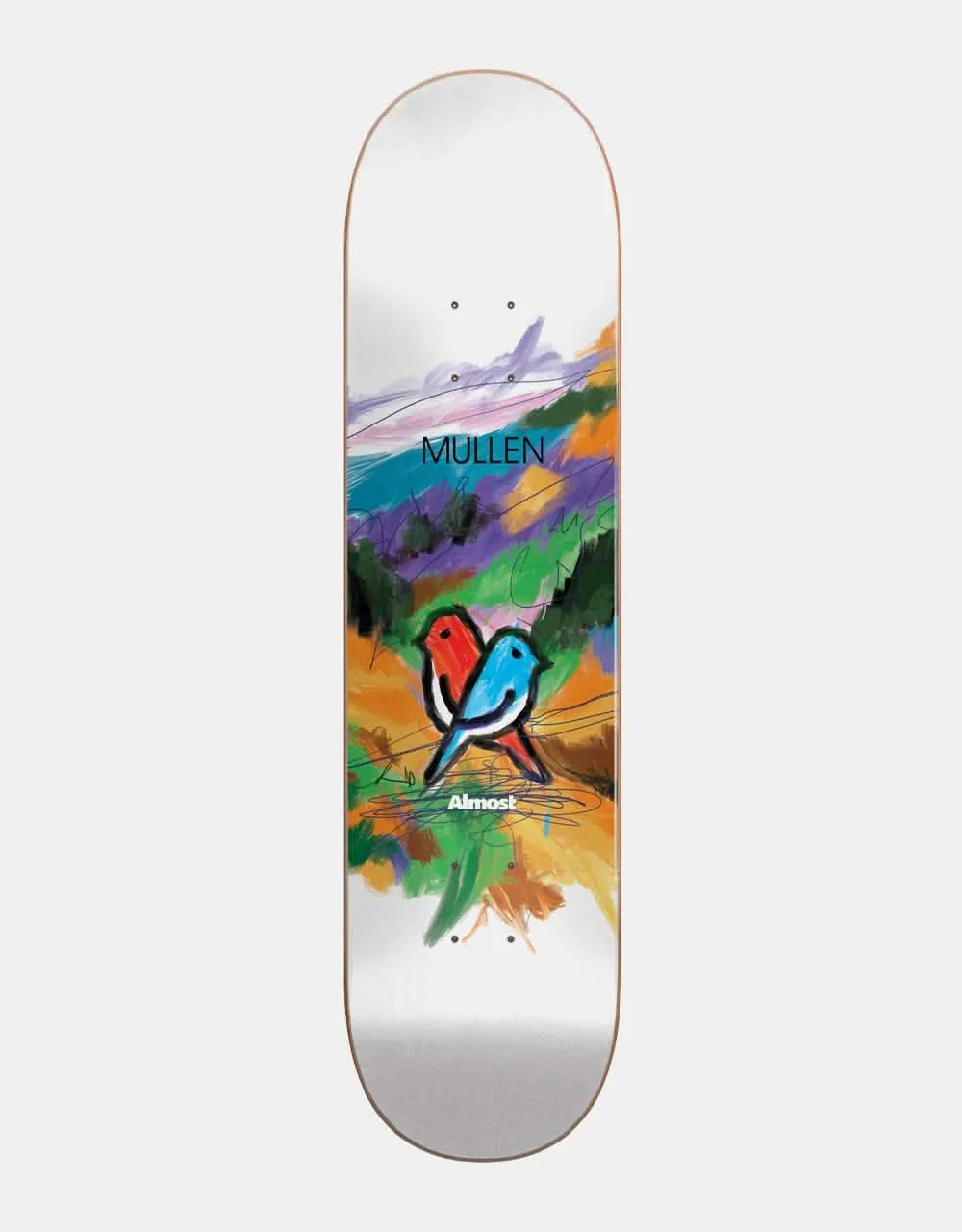 Almost Mullen Mean Pets Paintings Impact Light Skateboard Deck - 8"