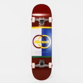 Almost Skateboards - 8.125" Ivy League First Push Complete Skateboard - Burgundy