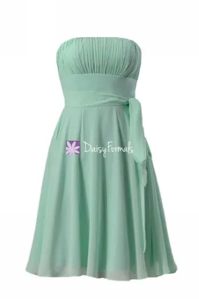 Beautiful Mint Green Cocktail Dress Party Dress Beach Wedding Party Dress (BM856)