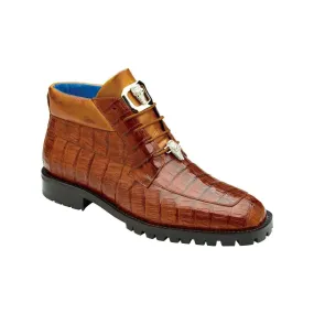 Belvedere Men's Dress Boot Gallardo Genuine Caiman Crocodile Ant. Sport  U02