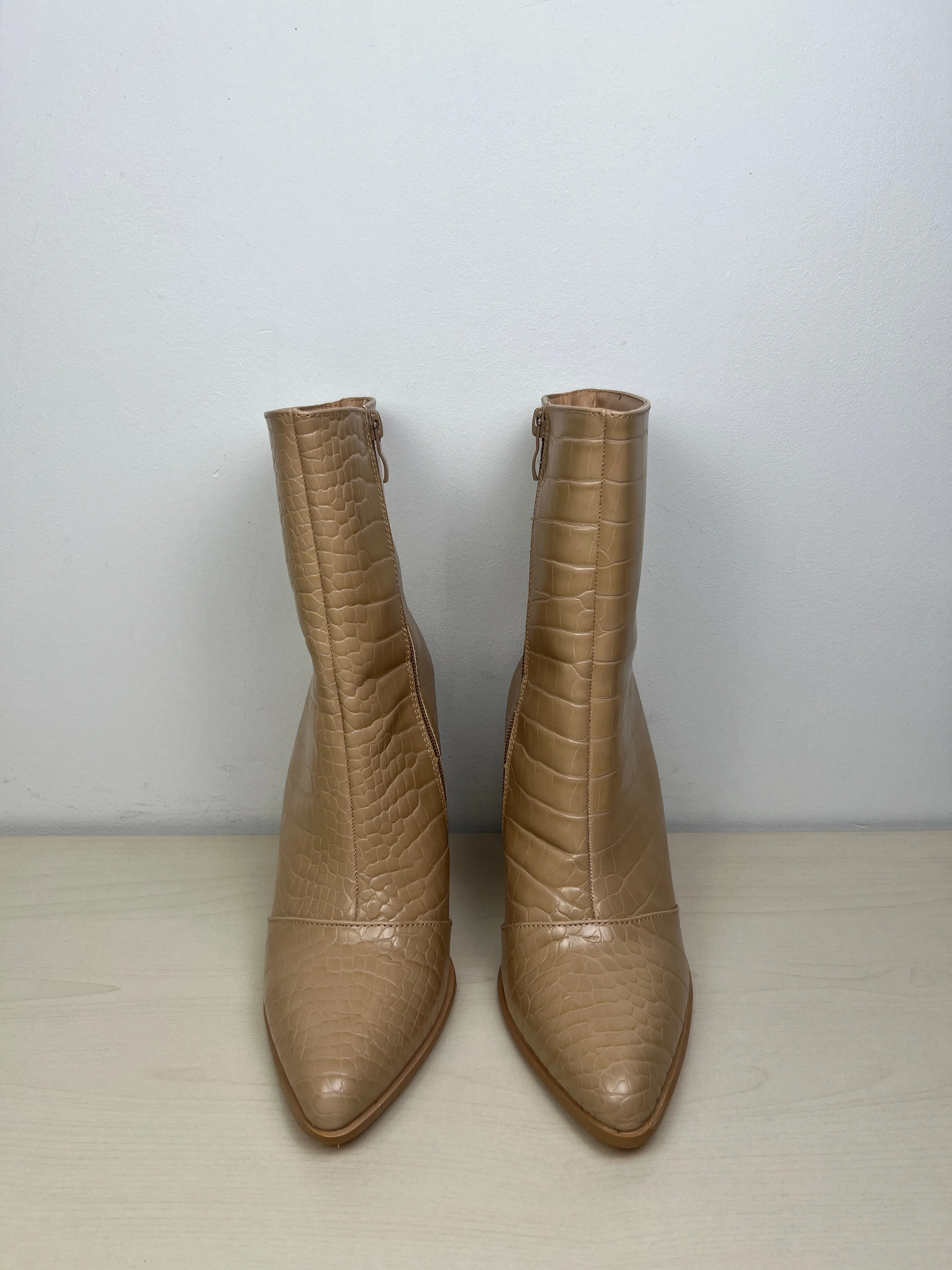 Boots Over-the-knee Heels By Lulus In Tan, Size: 9