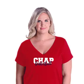 Chap Basketball Curvy Ladies Tee in 4 Designs- Matte or Glitter