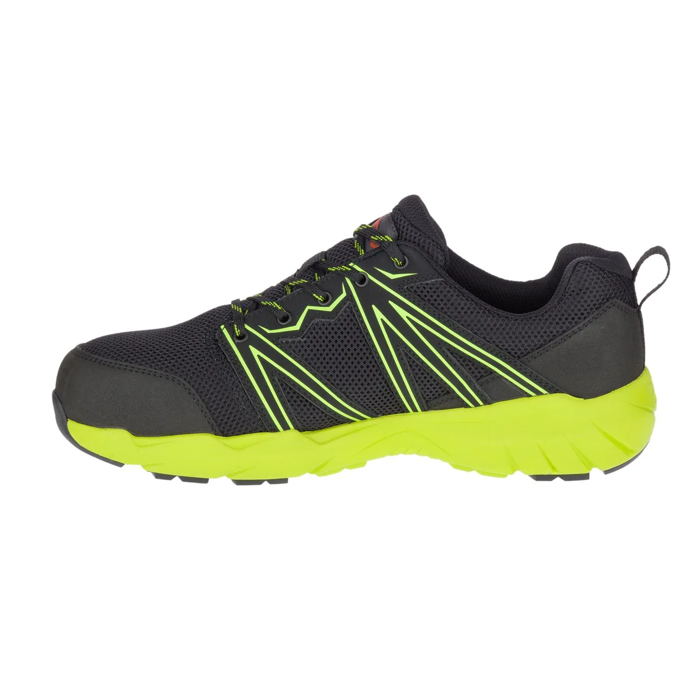 Fullbench Superlite Men's Alloy-Toe Work Shoes Black/Lime