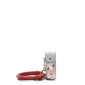 LIPSTICK CASE WRISTLET KEYCHAIN