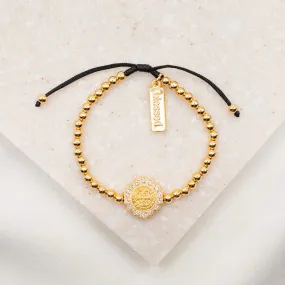 Mantra of Beauty & Brilliance Bracelet - Gold