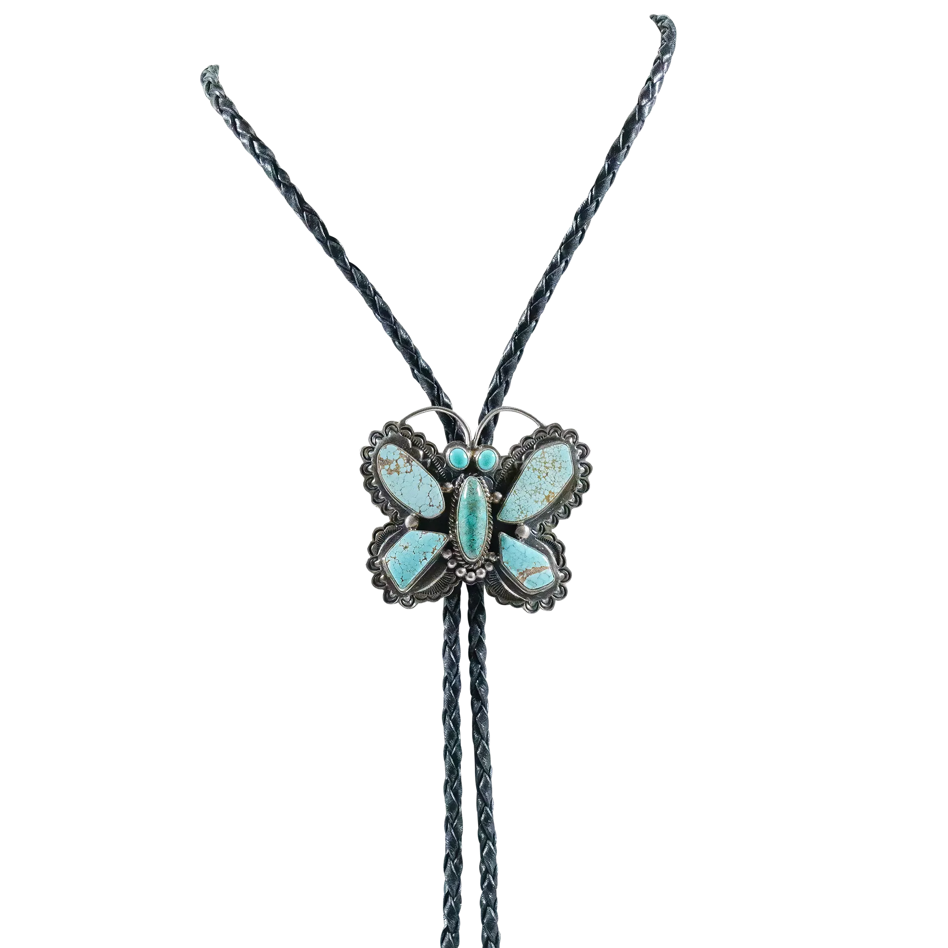 Number Eight Turquoise & Sleeping Beauty Turquoise Bolo Tie | Roland Dixson