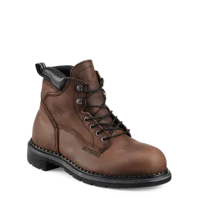 'Red Wing' Men's 6" SuperSole Int. Metguard EH WP Steel Toe - Brown / Black