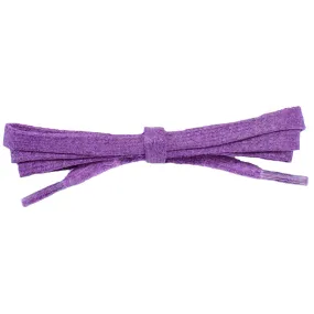 Waxed Cotton 1/4 Flat Dress Laces - Pansy Purple (2 Pair Pack) Shoelaces